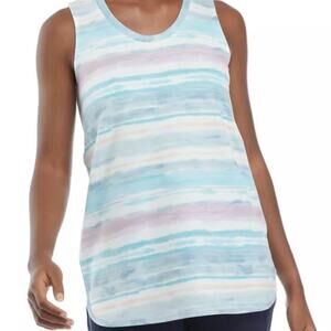 Women's Pastel Stripe Tank Top Size PS